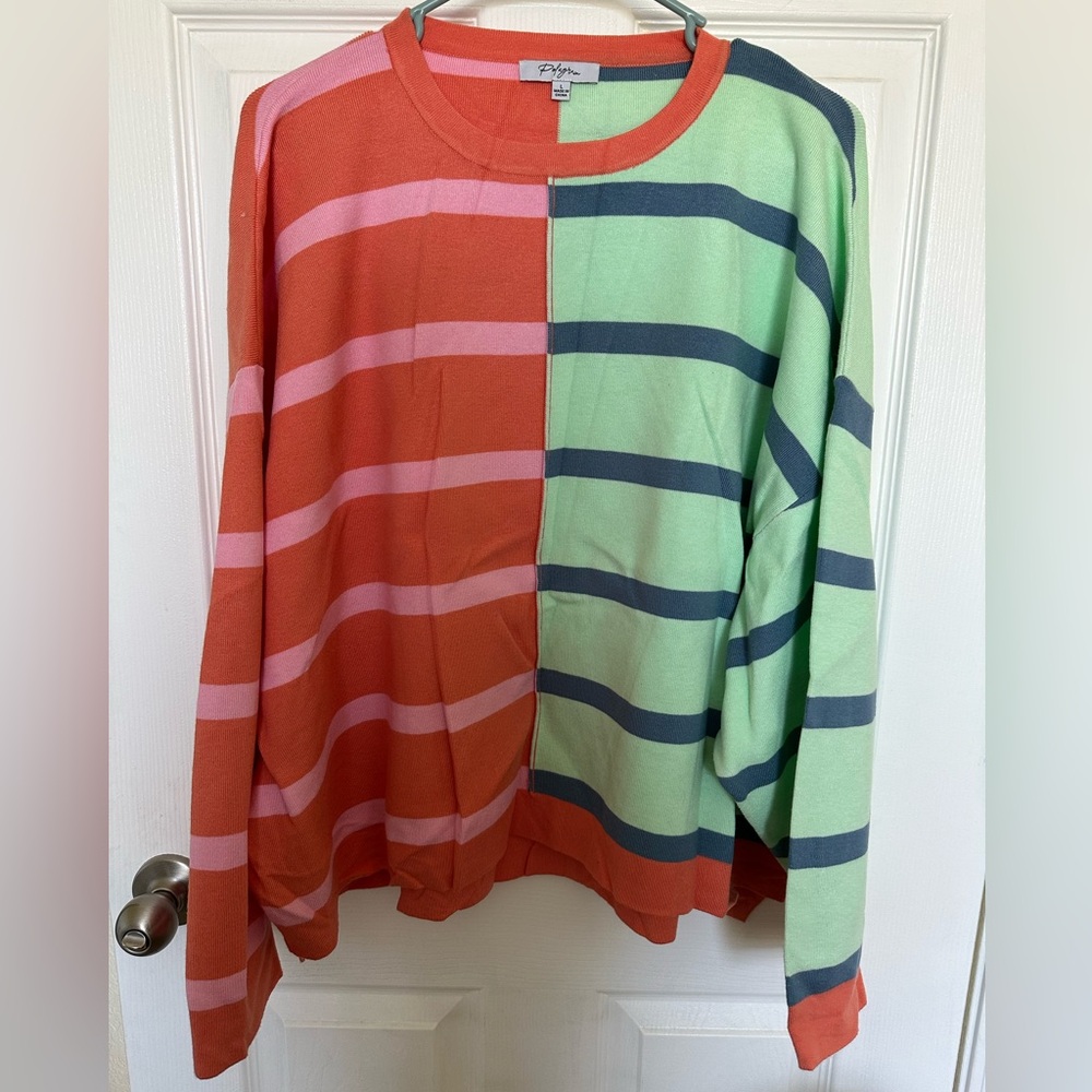 Striped Colorblock Sweater